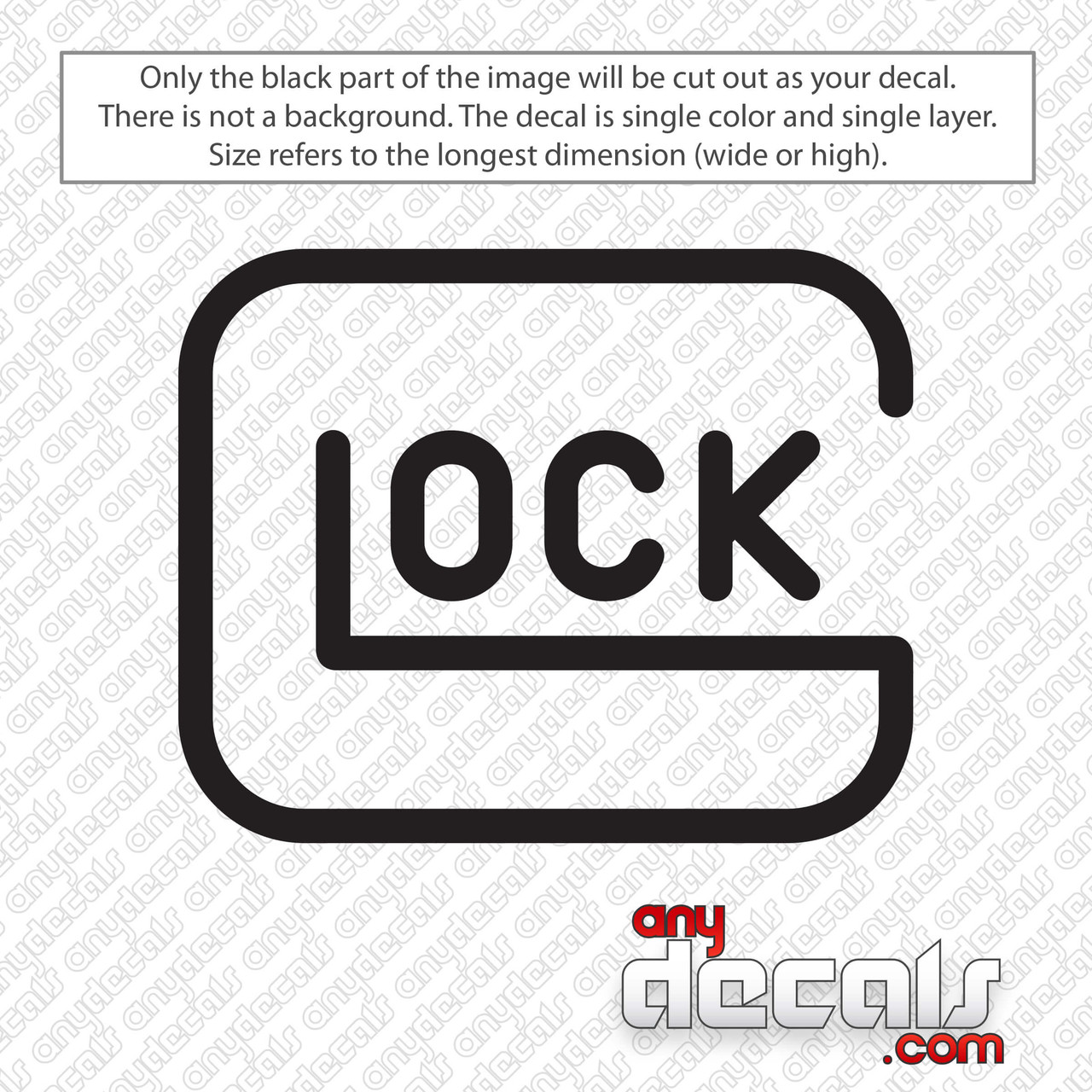 Glock Logo Decal Sticker