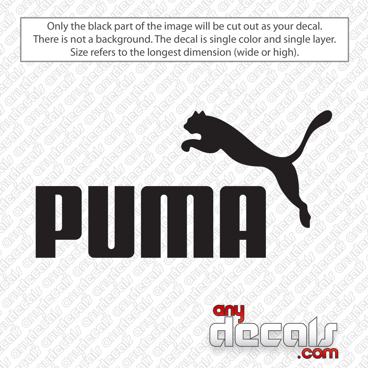 Fendi/Gucci/Louis Vuitton/Puma logo stickers used for press on