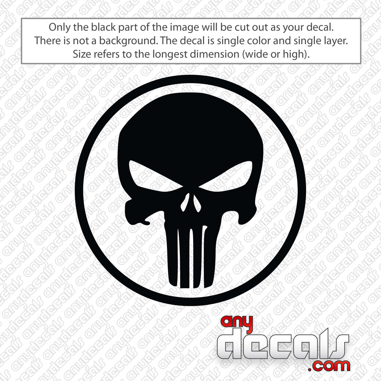 Texas Punisher Sticker