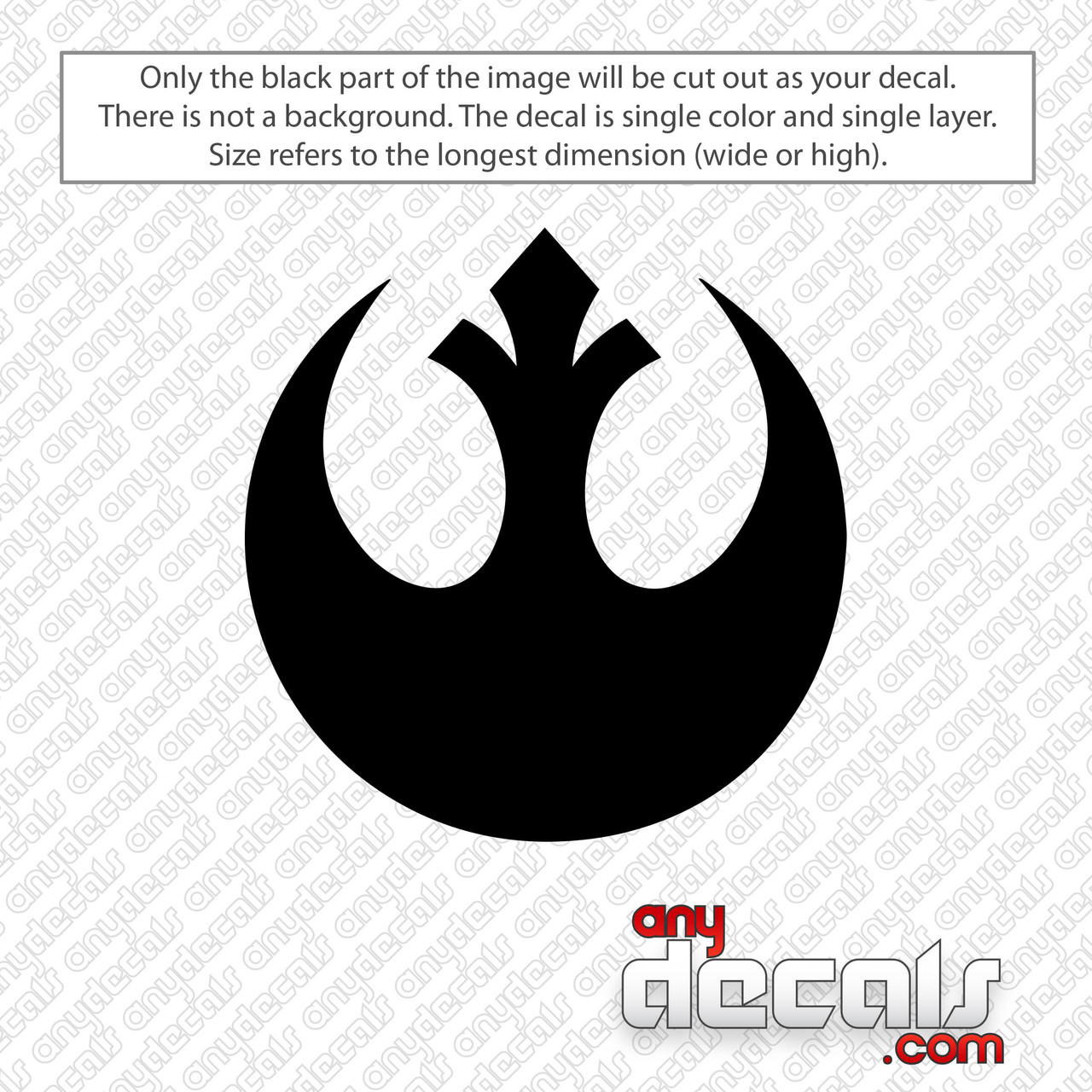 Star Wars Rebel Symbol Decal Sticker