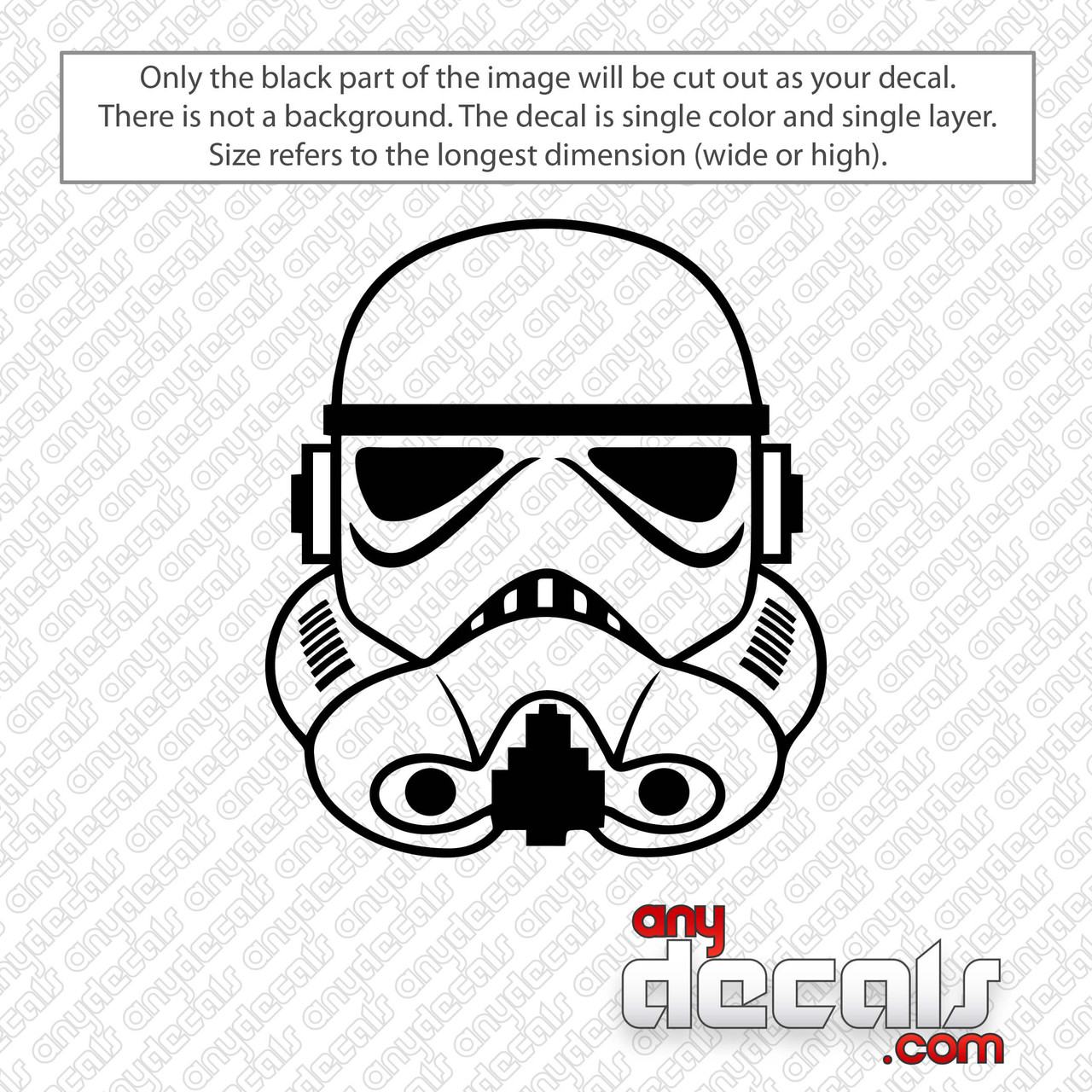 Star Wars Storm Trooper Vinyl Sticker Decal – Sticker Planet