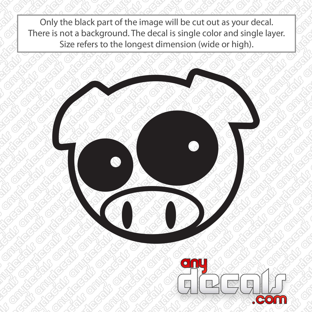 Subaru Rally Pig Decal Sticker - AnyDecals.com