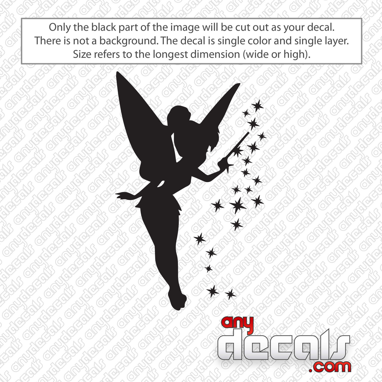 Disney Tinker Bell Pixi Dust Decal Sticker - AnyDecals.com
