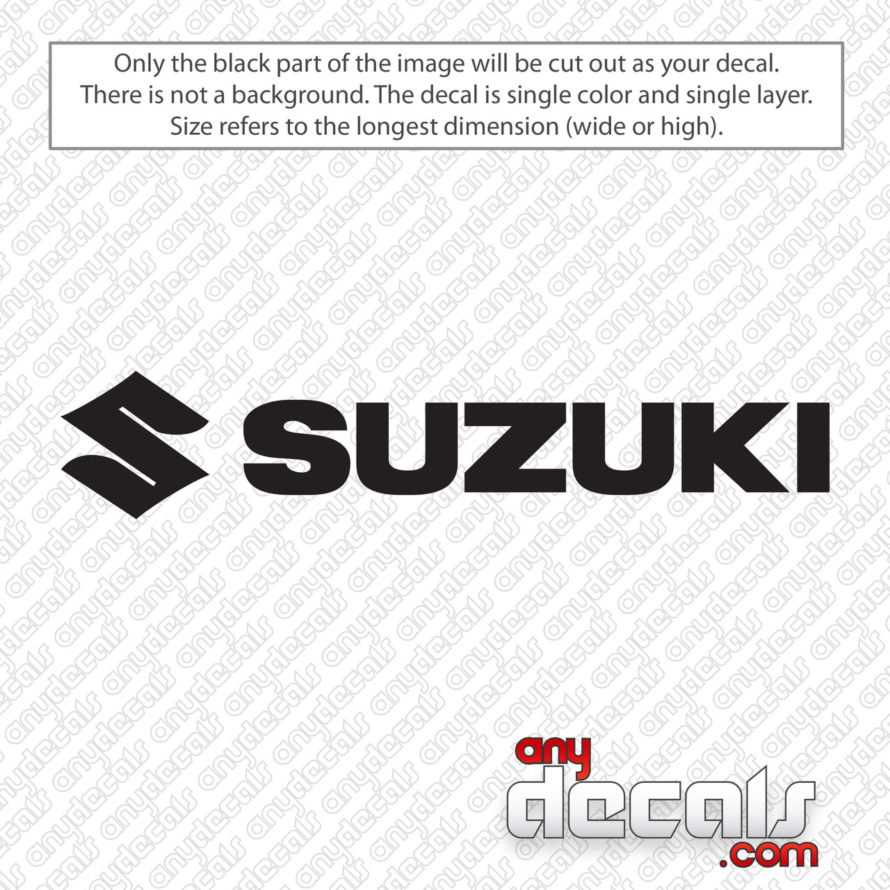 Suzuki Auto Logo Aufkleber, Suzuki, Winkel, schwarz, Schwarz und