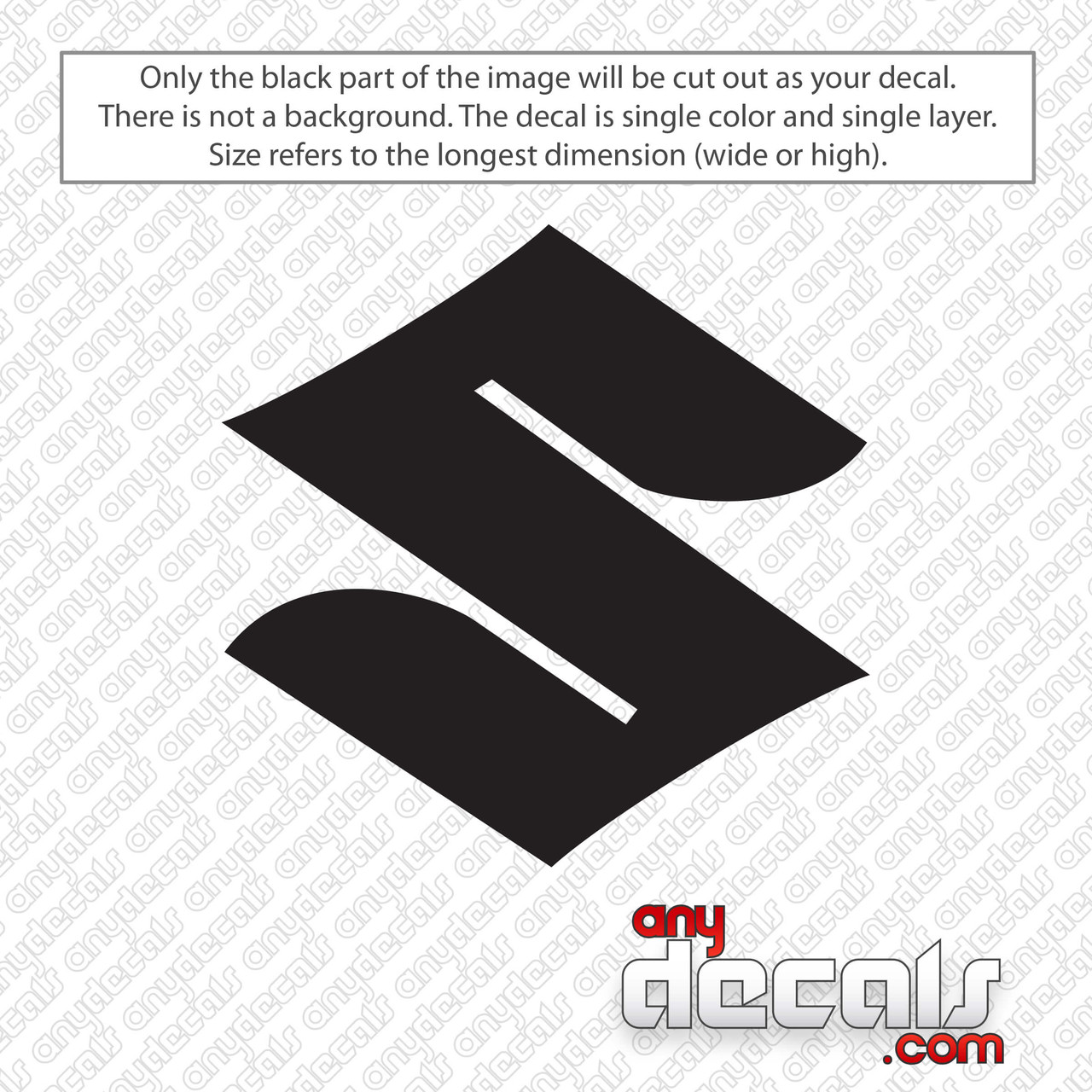 Suzuki S Logo Decal Sticker