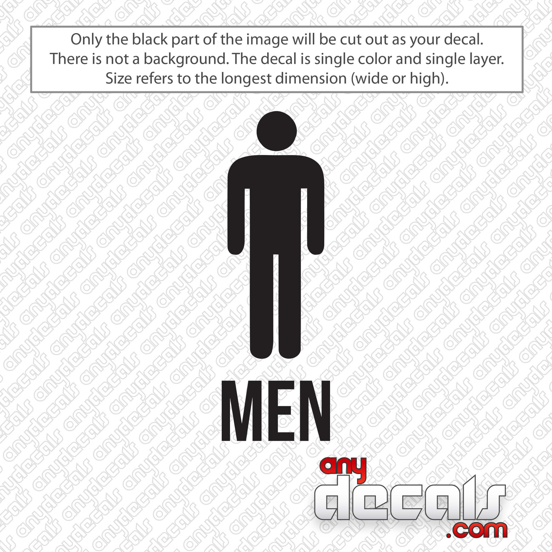 Restroom Business Decal Sticker