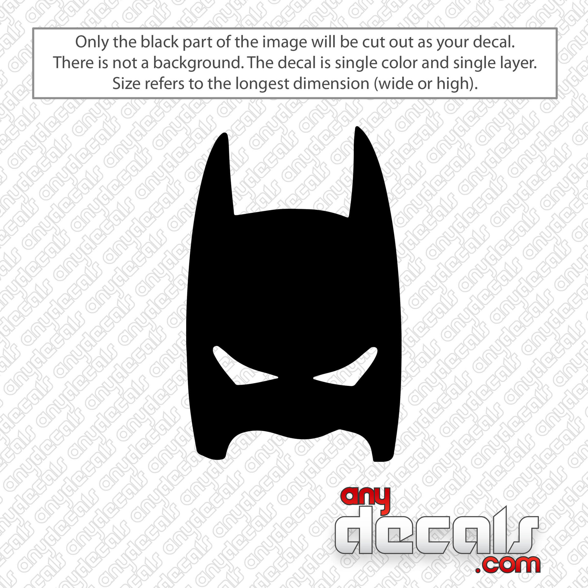 Batman Logo Decal Sticker - AnyDecals.com