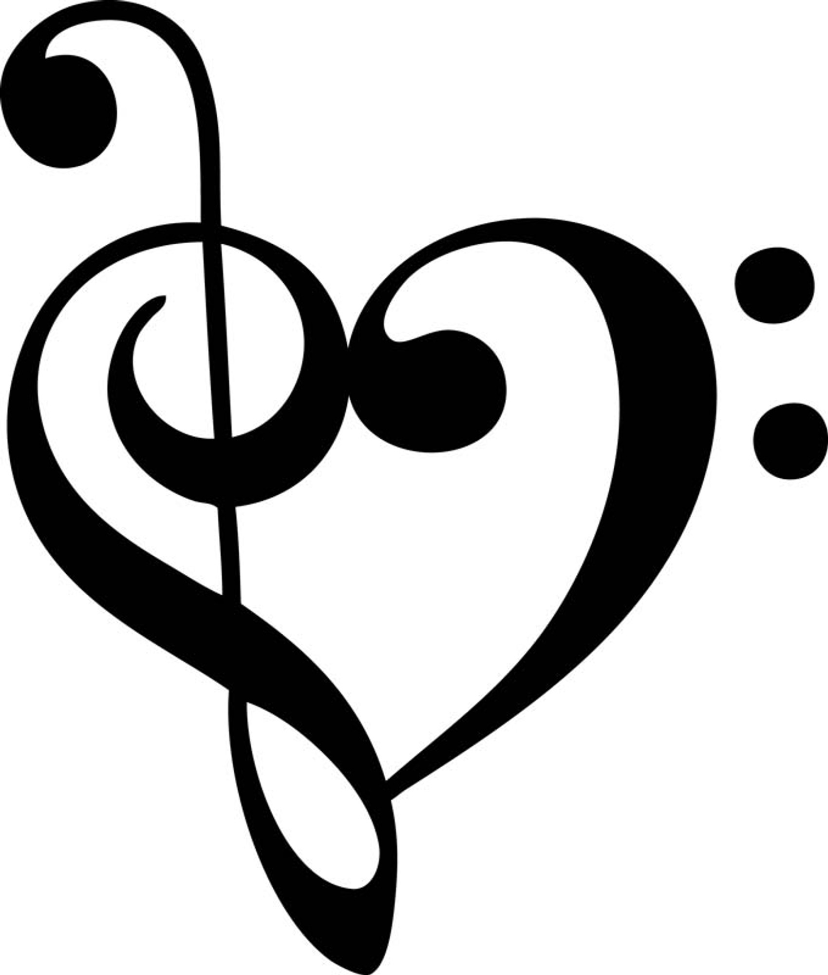 music car decals car stickers music heart car decal anydecalscom