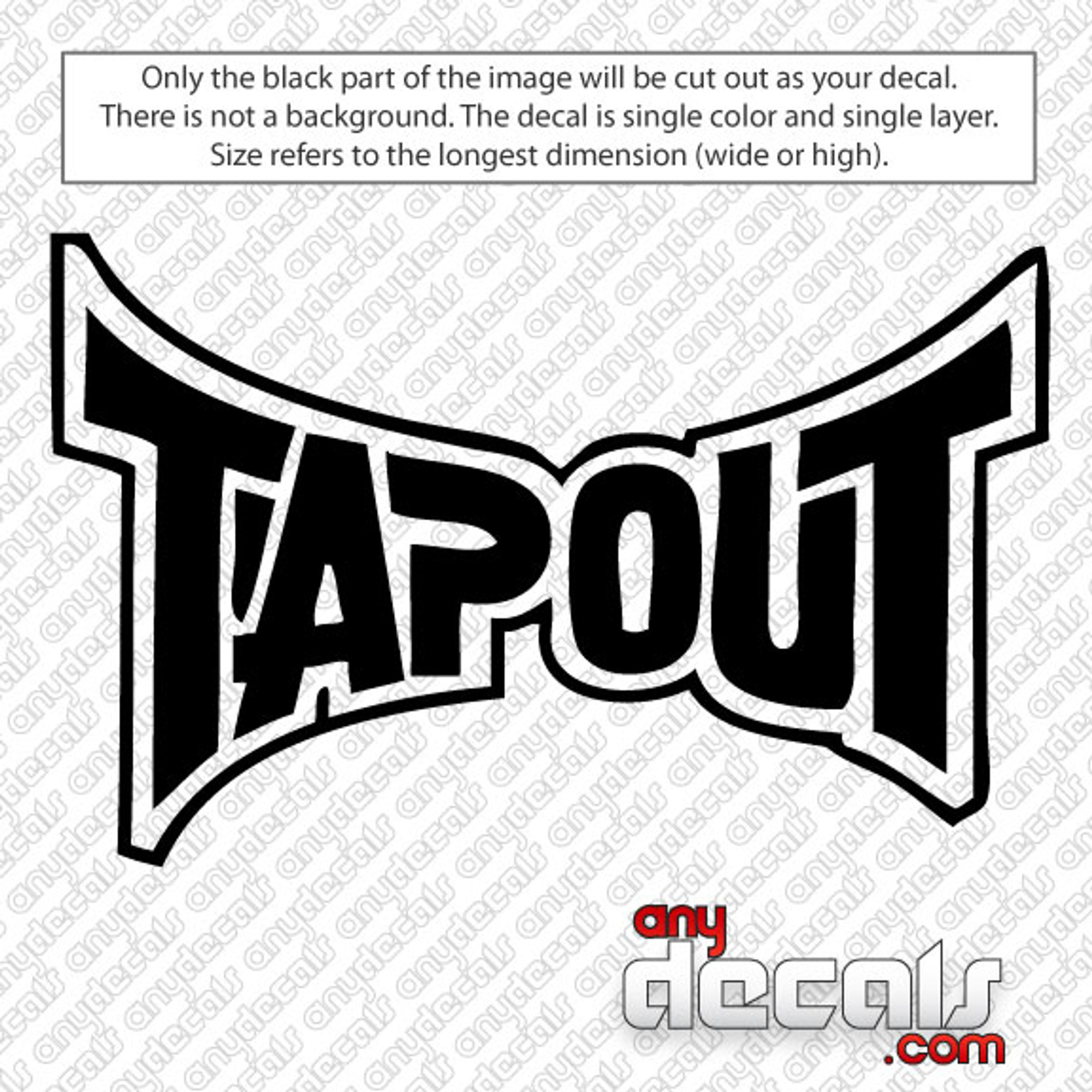  Car  Decals  Car  Stickers  Tapout Logo  Car  Decal  