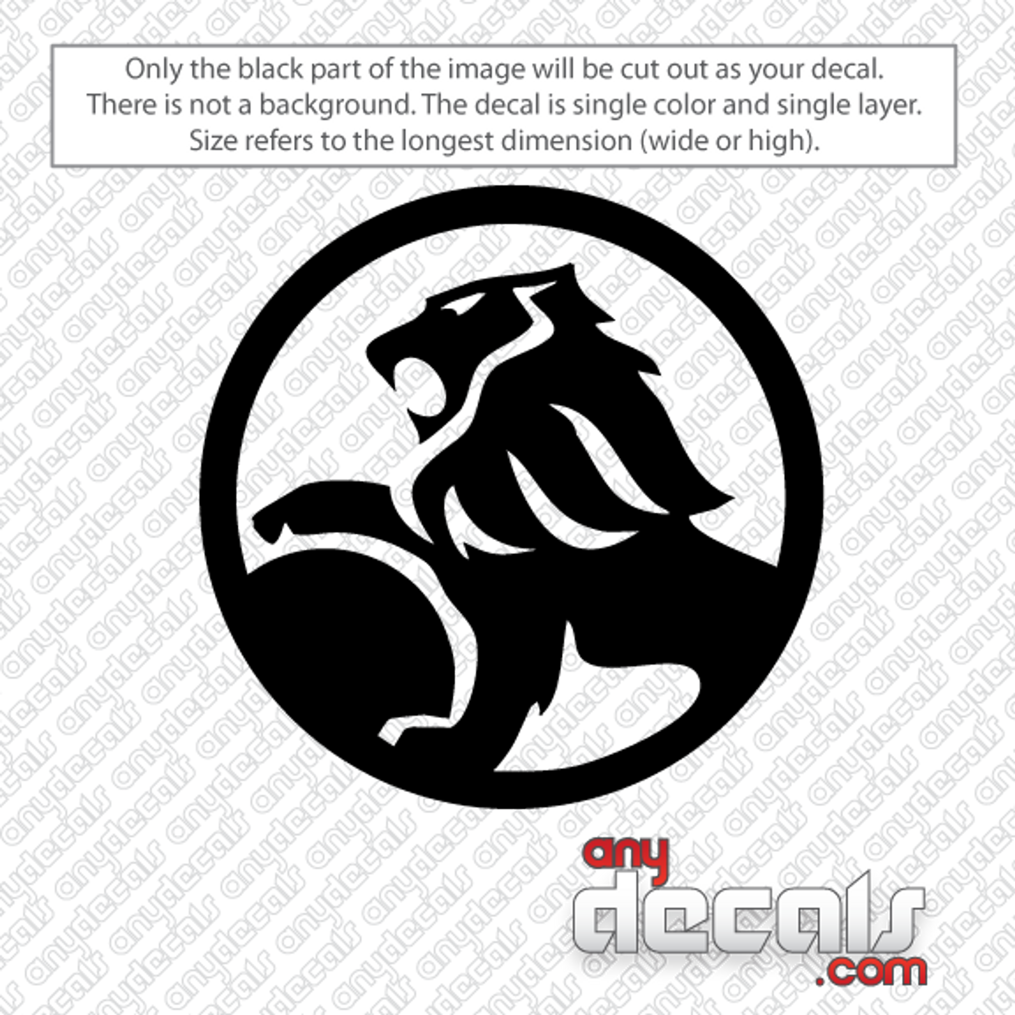 Lion Car Logo >> Holden Lion Circled Inverted Car Decal Lion Car Logo >> Holden Lion Circled Inverted Car Decal