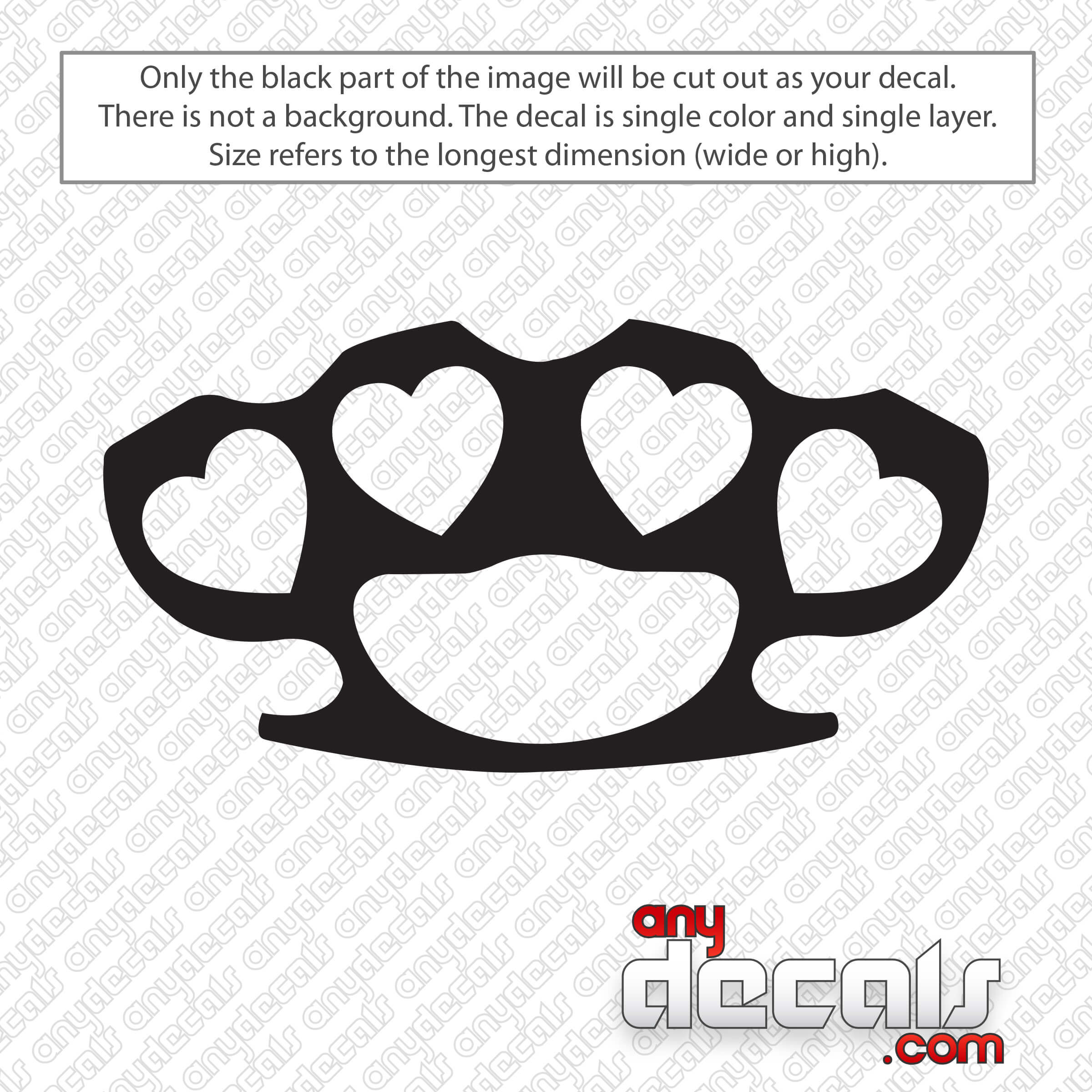 Car Decals Car Stickers Brass Knuckles