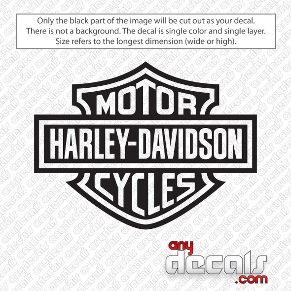 Harley Davidson Motorcycles Logo Decal Sticker