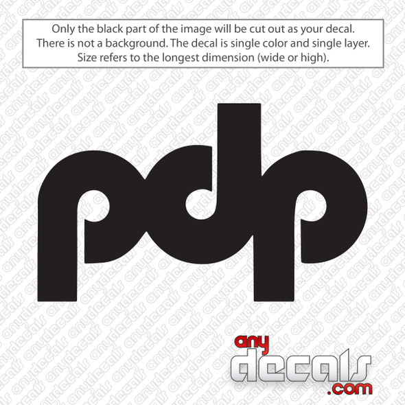 Pacific Drums pdp New Logo Bass Drum Decal Sticker