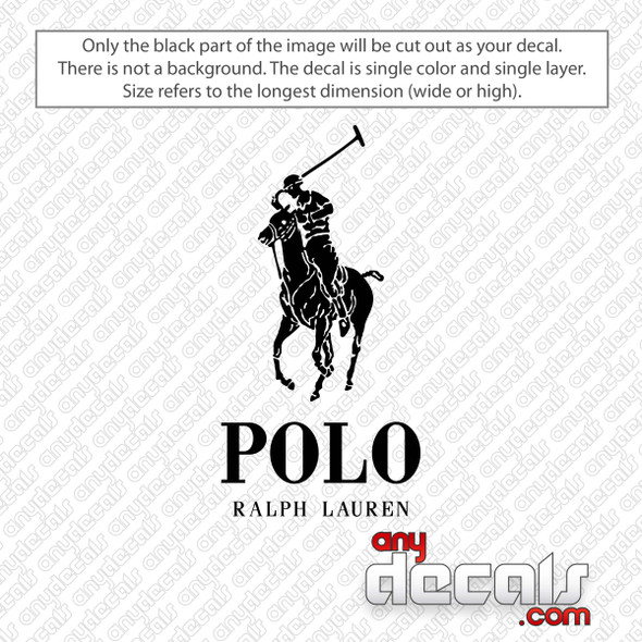 Polo Ralph Lauren Logo Decal Sticker