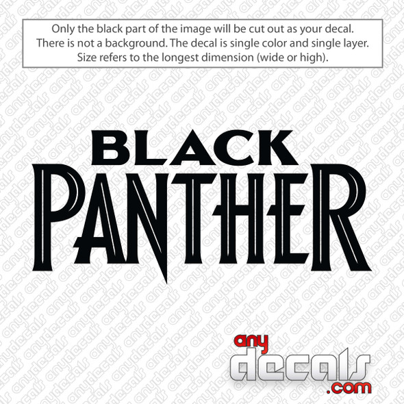 Black Panther Logo Decal Sticker