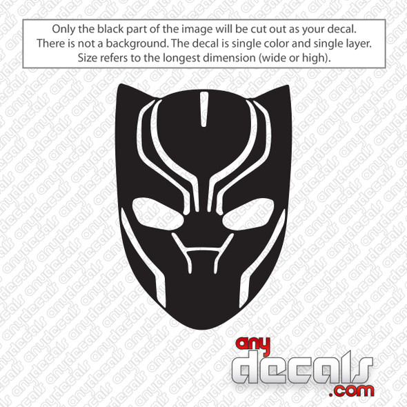 Black Panther Face Decal Sticker