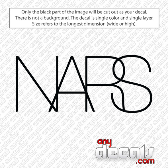 NARS Logo Decal Sticker
