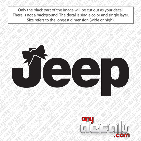 Jeep Logo With Grill Decal Sticker