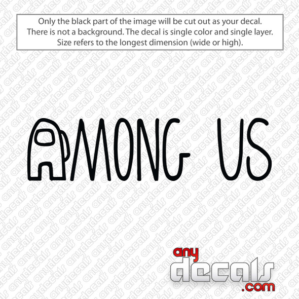 Among Us Logo Decal Sticker