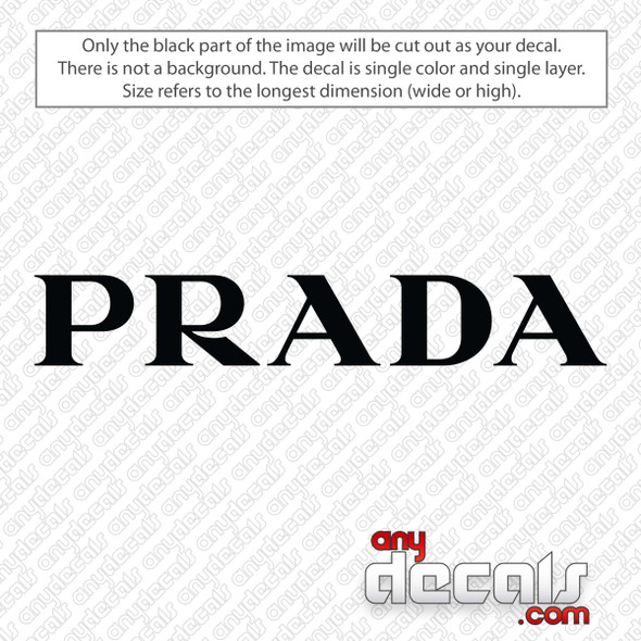 Prada Logo Decal Sticker