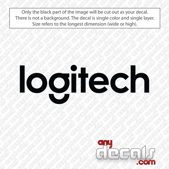 Logitech Logo Decal Sticker