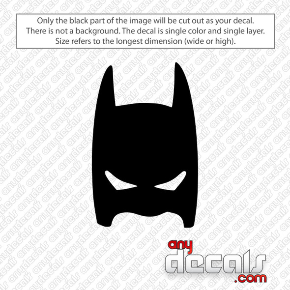 Batman Mask Decal Sticker