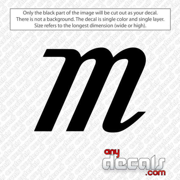 Marucci M Emblem Decal Sticker
