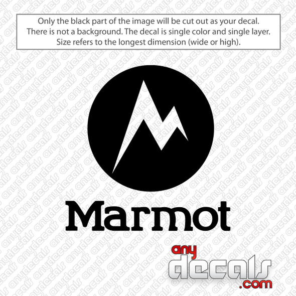 Marmot Logo Decal Sticker