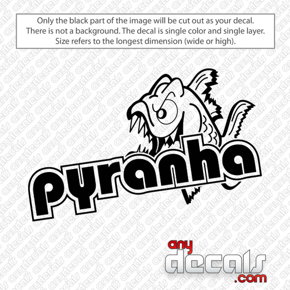 Pyranha Logo Decal Sticker