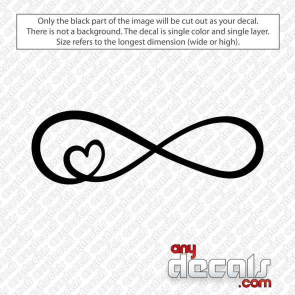 Infinity Heart Decal Sticker