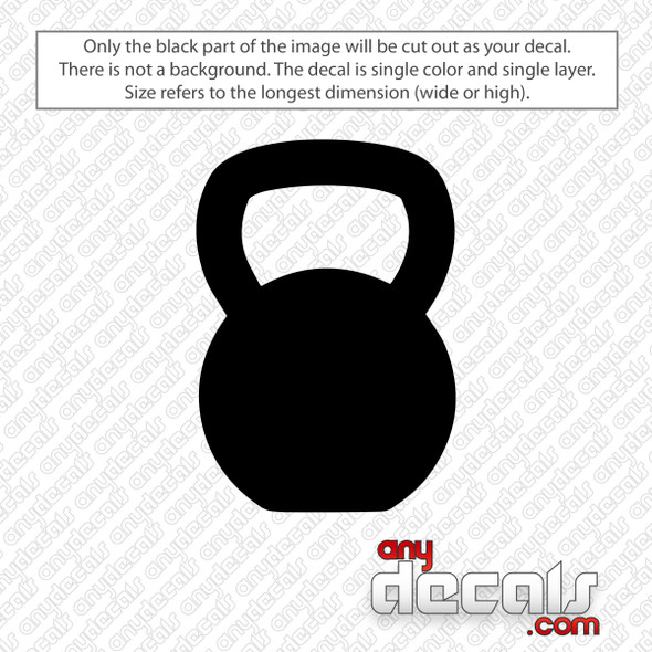 Kettle Bell Decal Sticker