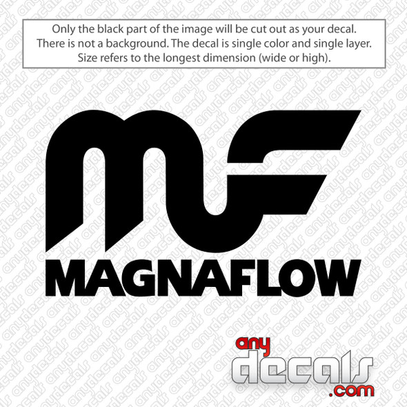 Magnaflow Logo With Text Decal Sticker