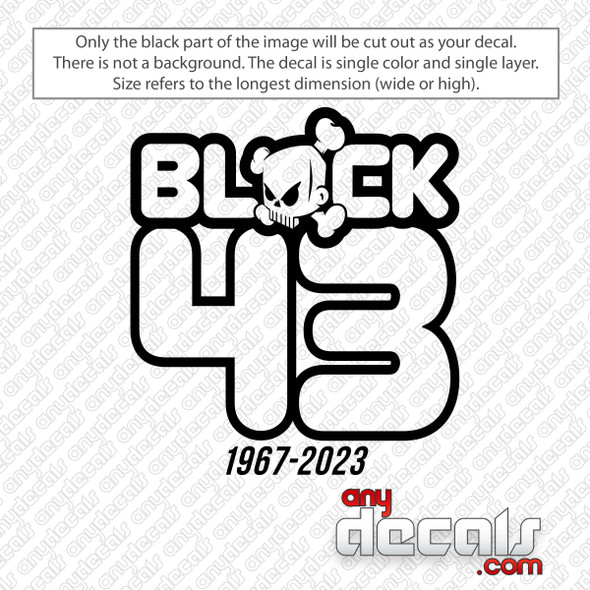 Ken Block 43 with Year Decal Sticker