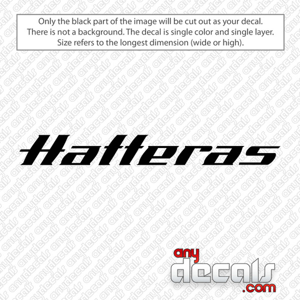 Hatteras Yachts Logo Decal Sticker