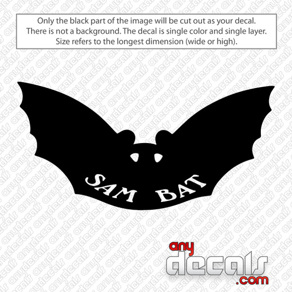 Sam Bat Logo Decal Sticker