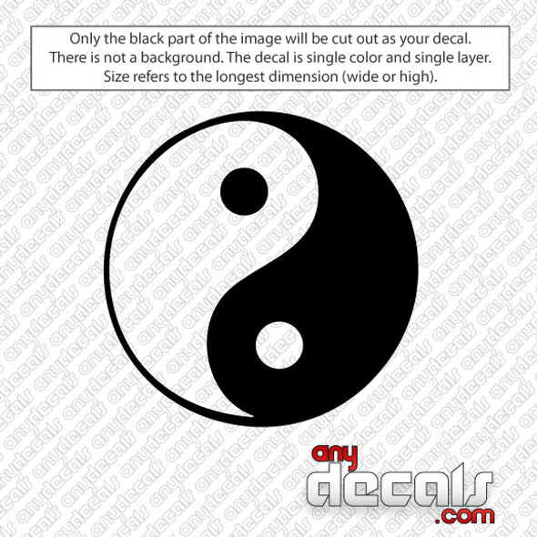 Yin Yang Car Decal