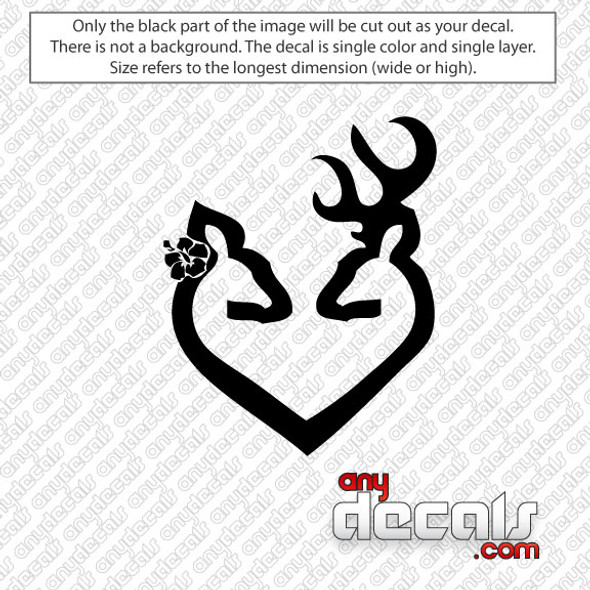 Browning Buck and Doe Car Decal Browning Buck and Doe Car Decal