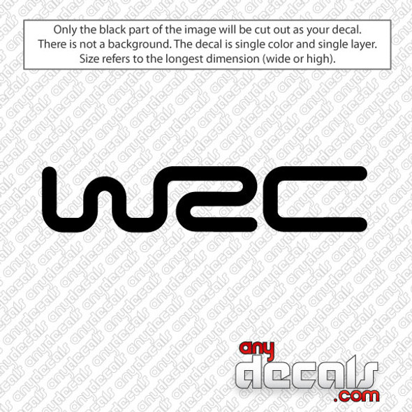 WRC - World Rally Championship Car Decal