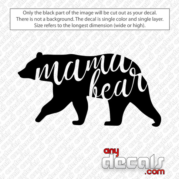 Grizzly Griptape Bear Decal Sticker - AnyDecals.com