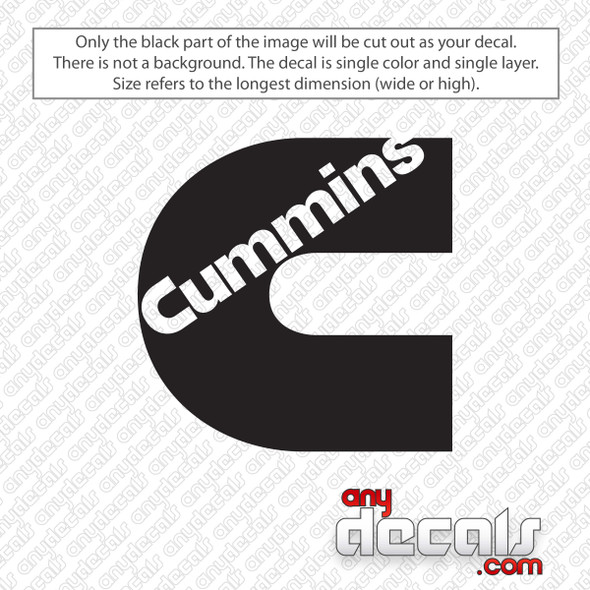 Cummins Logo Decal Sticker