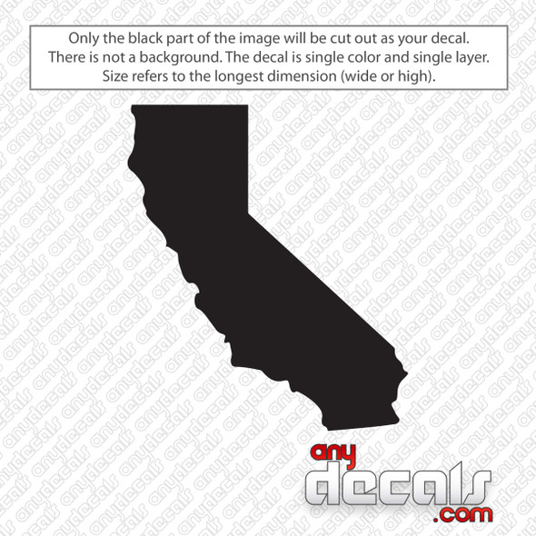 California State Decal Sticker