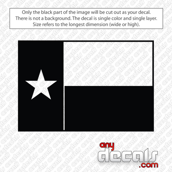 Texas State Flag Decal Sticker