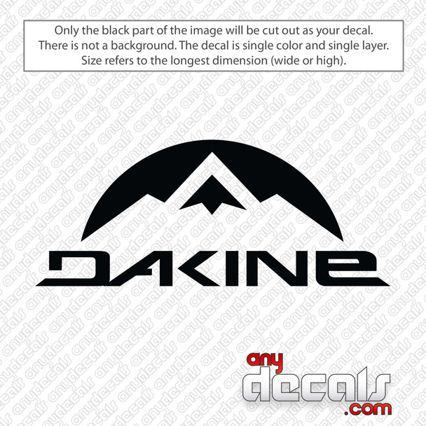 Dakine Mountain Peak Decal Sticker