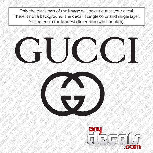 Gucci Logo Decal Sticker