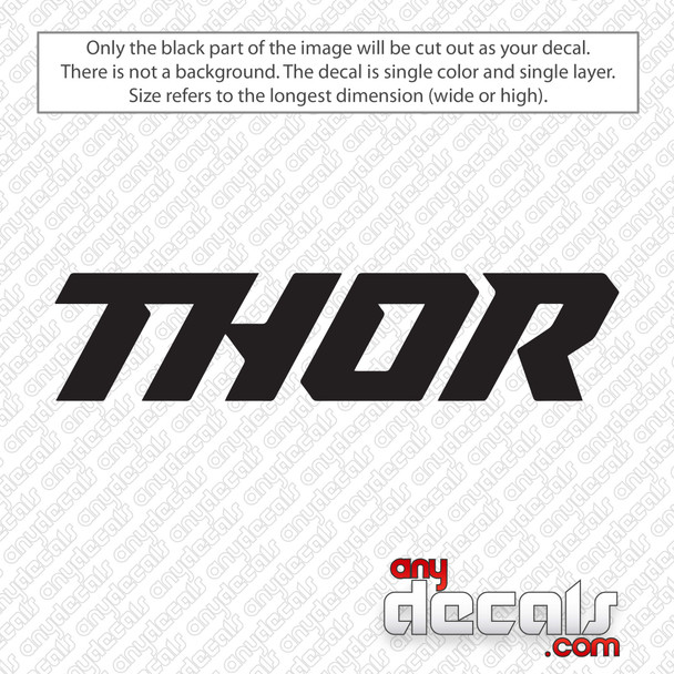 Thor Logo Text Decal Sticker