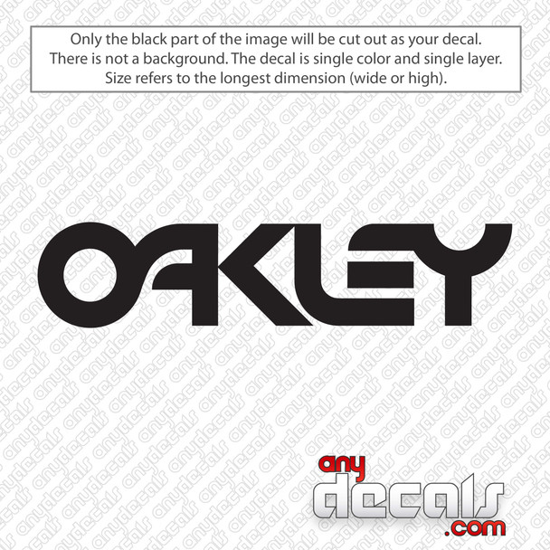Oakley Retro Logo Decal Sticker