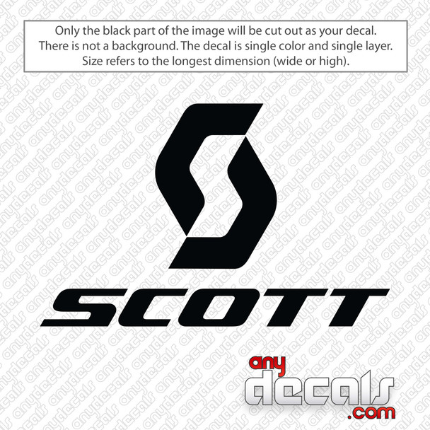 Scott Logo Decal Sticker