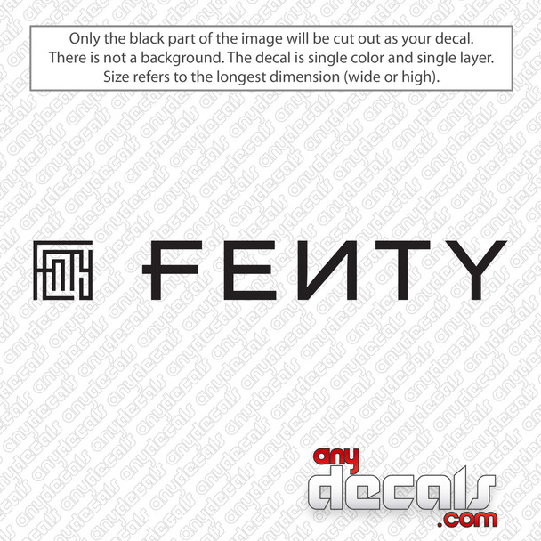 Fenty Logo Decal Sticker