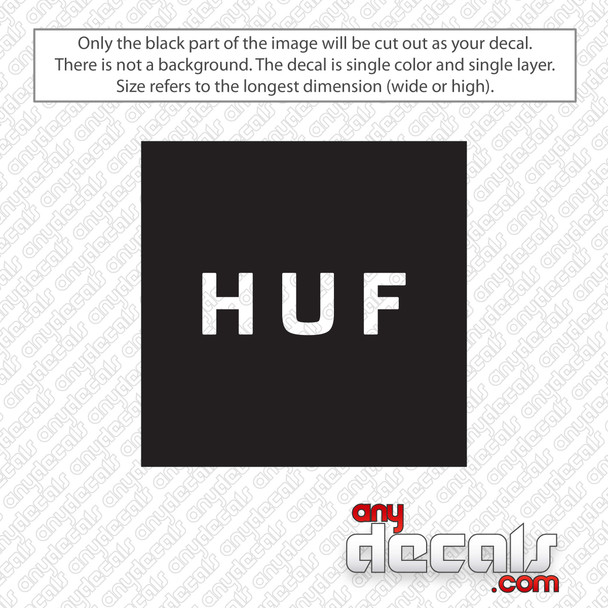 HUF Square Logo Decal Sticker