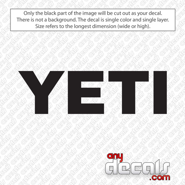 Yeti Logo Decal Sticker
